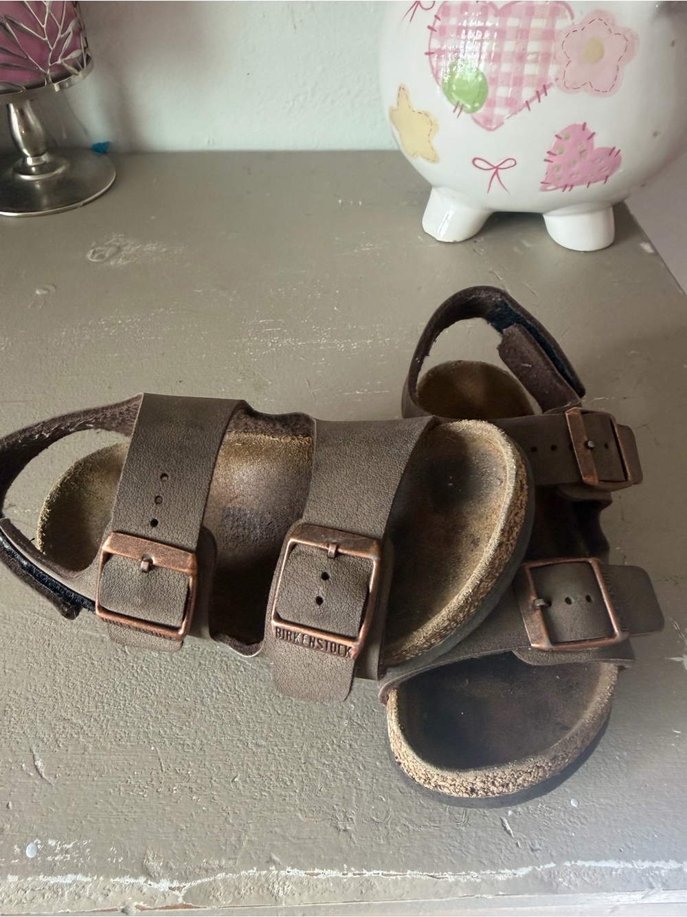 Birkenstocks kids Milano sandals mocha brown EU26